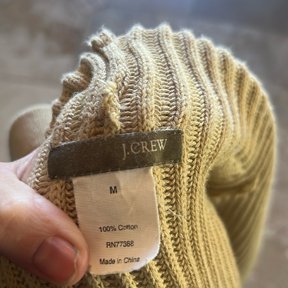 J Crew Sz M Duster Cardigan in Khaki EUC - Picture 2 of 3